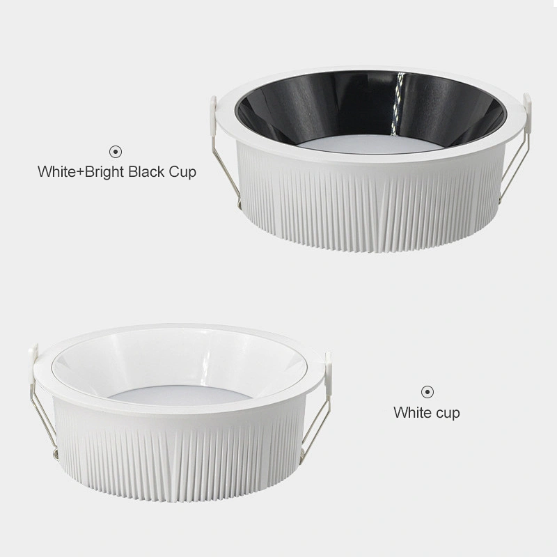 Cob Led Iluminación Profunda Empotrable Downlight Carcasa Pieza Downlight Led Down Light