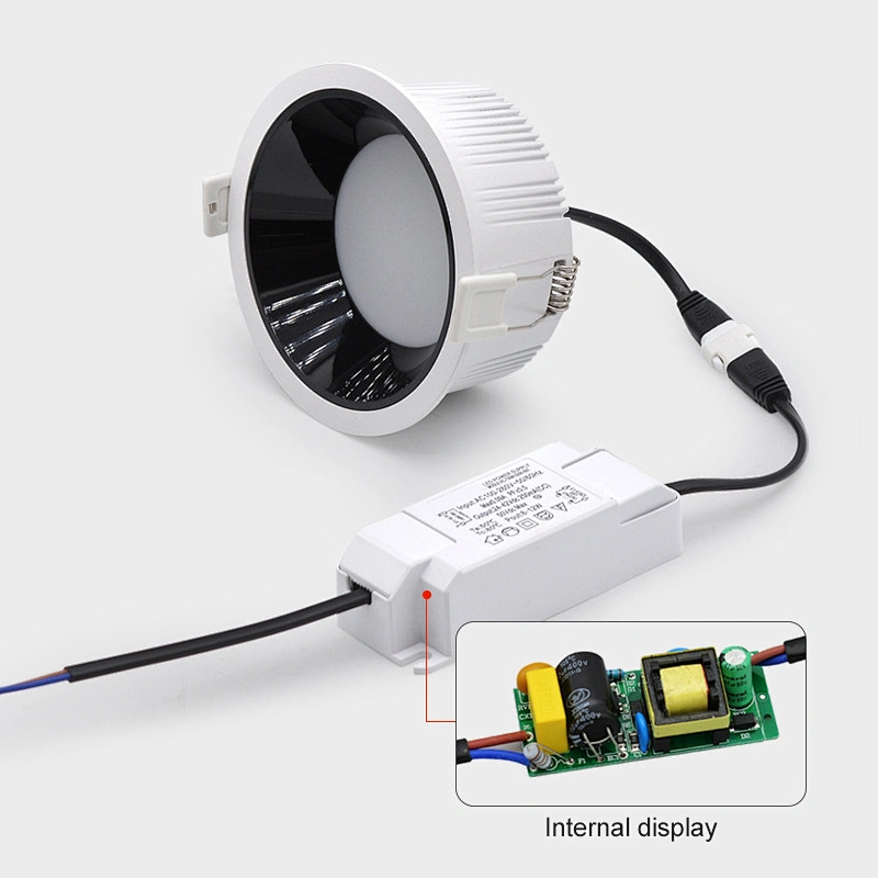 Cob Led Iluminación Profunda Empotrable Downlight Carcasa Pieza Downlight Led Down Light